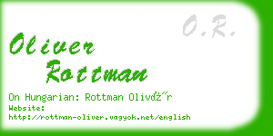 oliver rottman business card
